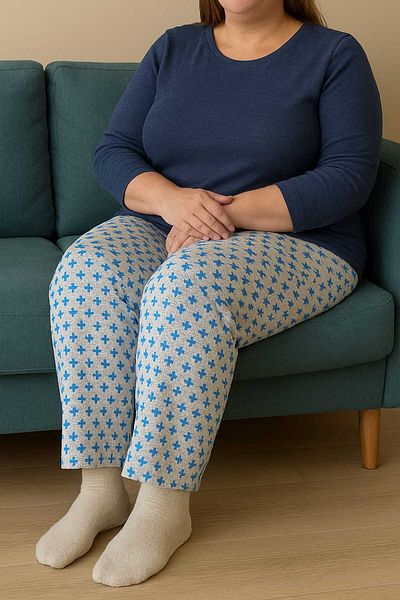 İLİBE PATTERNED MOTHER'S PAJAMAS