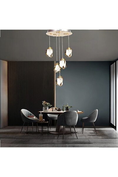 Cristalin Aydınlatma Damlacık Model Eskitme Led Sarkıt Avize