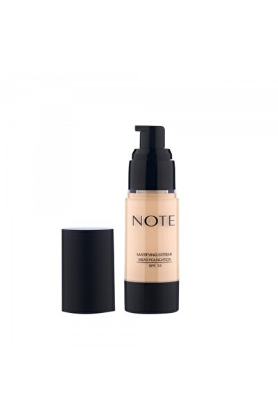 NOTE Mattifying Extreme Wear Foundation with High Coverage, Matte Finish and SPF 15 129 Peach Beige