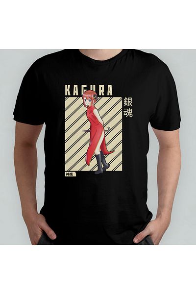 Pixxa Μπλουζάκι Gintama Gin Tama Kagura Unisex 100% βαμβακερό με λαιμόκοψη μοντέλο 1