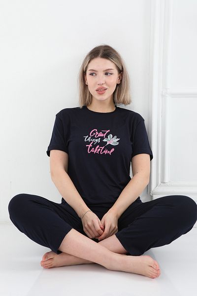 FAMES PİJAMA Dámský viskózový oblek Lycra