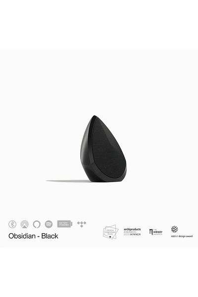 pantheone Obsidian Compact Wireless Speaker - Black