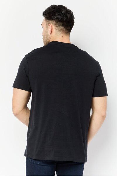 PAUL FRANK Men Crew Neck Short Sleeves Graphic Print T-Shirt, Black