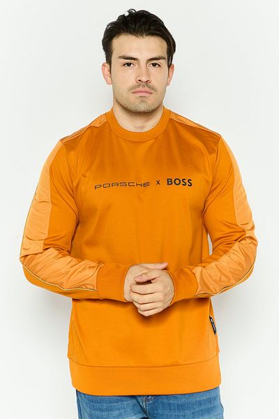BOSS Porsche X Men Crew Neck Sweater, Orange