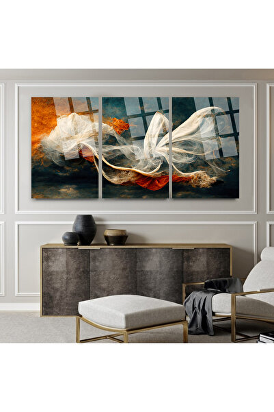 TAULART 3 LÜ SOYUT TABLO PARÇALI SET TABLO KIRILMAZ LÜKS CAM TABLO EV HEDİYESİ