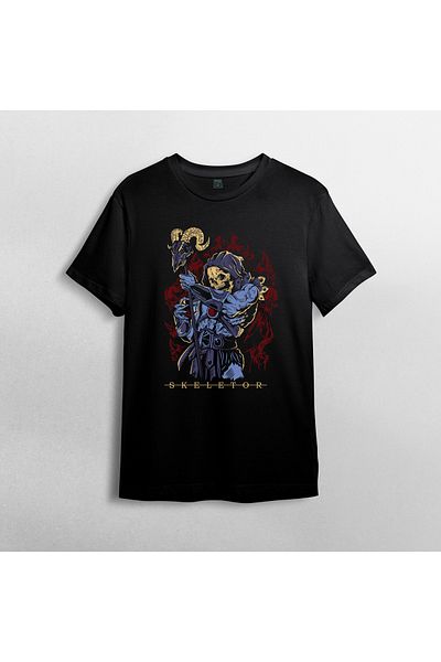 Pixxa Μπλουζάκι Unisex 100% βαμβάκι Masters of the Universe Skeletor Crew Neck