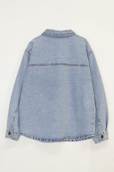 Elabutik M 7670 Jachetă cămașă din denim 4-9 ANI
