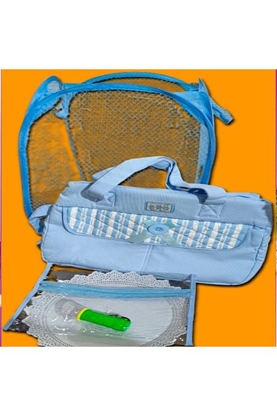Other Set of Baby organizing bag set with transparent wallet and clothing basket