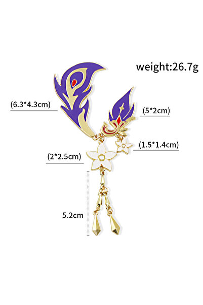 Choice 15 دبوسًا لطيفًا من مينا أنمي جينشين إمباكت، قناع تارتاجليا، ساحر الها...