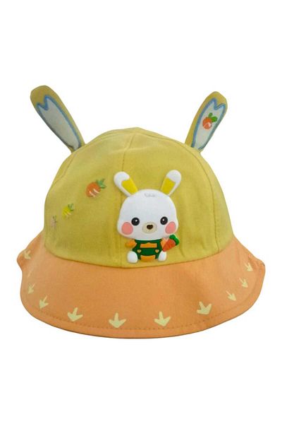 Aware Time 1-3 Years Unisex Children's Lace-Up Figured Summer Sombrero Hat