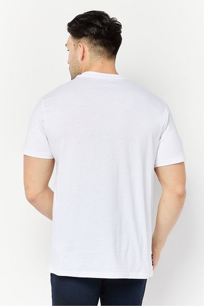 PAUL FRANK Men Crew Neck Short Sleeves Graphic Print T-shirt, White