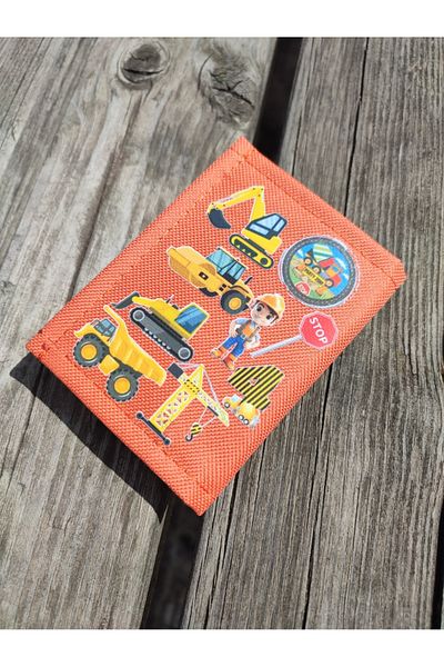 JANJAN Portofel sport, portofel unisex cu velcro, fermoar, breloc, compartiment pentru monede, portofel din material textil