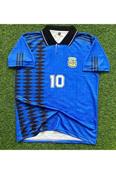 Legent Lady ARGENTINA MESSI GOLI RETRO ALBASTRU JERSEY MDONA