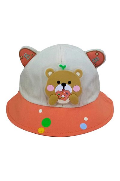 Aware Time 1-3 Years Unisex Children's Lace-Up Figured Summer Sombrero Hat