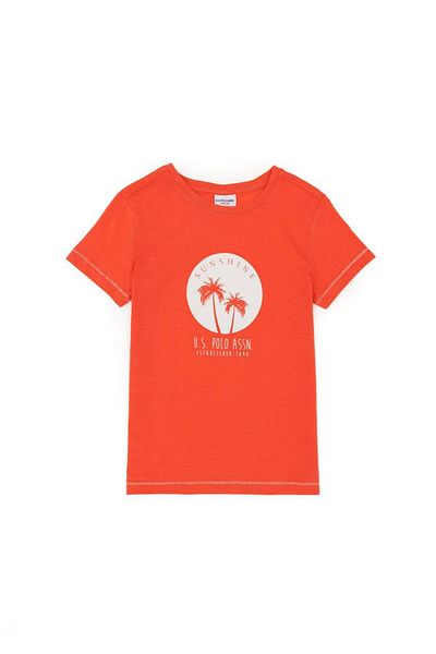 U.S. Polo Assn. Boy's Pomegranate Flower Crew Neck T-Shirt Tekspor 182391 .9
