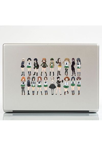 Ororabutik 51Pcs Girls Und Panzer Anime Sticker Set - Sticker Set Sketchbook