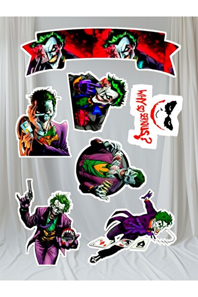 Limitless Design Joker Sticker Motorsiklet Kask Laptop