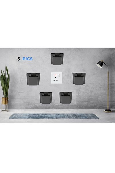 Generic 5 Holders For Mobile Phones&Small Items,2Eyes With Holes At The Bottom For Wires,2Ways Of Hanging