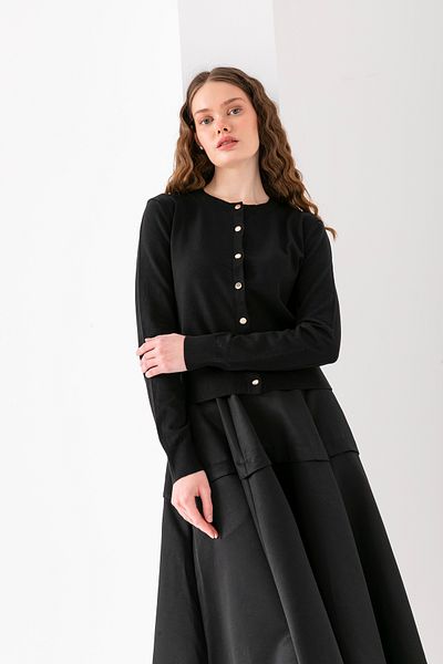 Wega Moda Stylish Seasonal Cardigan with Long Sleeves - Button Advanced Cotton Cardigan