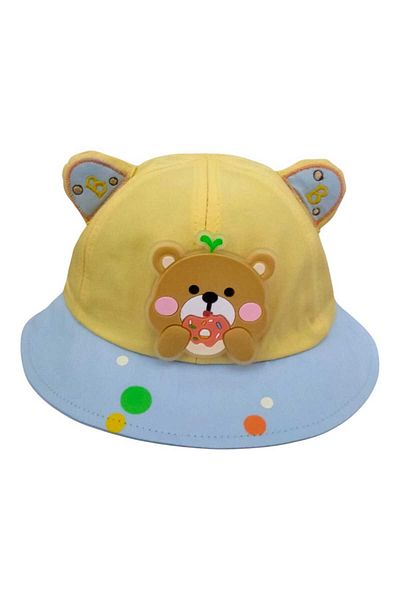 Aware Time 1-3 Years Unisex Children's Lace-Up Figured Summer Sombrero Hat