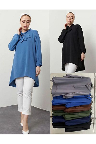 Kumaş sever Ayrobin Blue Black Tunic Tesseti Clothing S m L XL