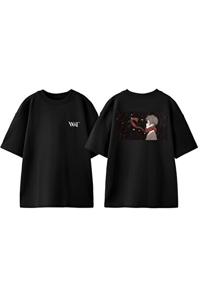 THEWERT Attack On Titan Scrf Design Ruksak Štampano Pamuk Crna Oversize kroj ...