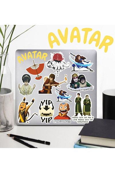 hediyenebak Iconic Character Series 1 Sticker Set |   Laptop Agenda Notebook Tablet Phone Sticker Bullet Journal