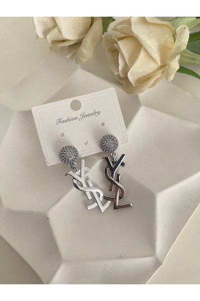 Dionme Ysl gümüş küpe