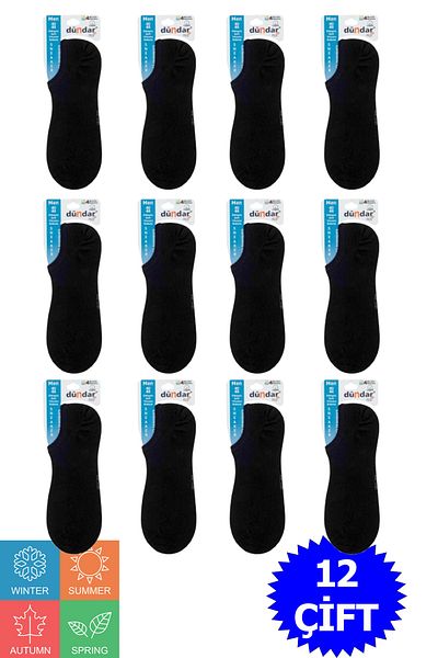 Dündar Men's 4 Season Cotton Sneaker Socks
