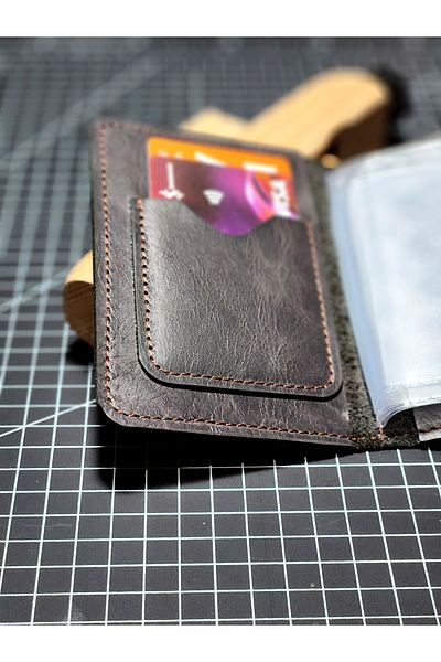 FH LEATHER GOODS Premium Genuine Leather Car License Container - Name andLogoGift