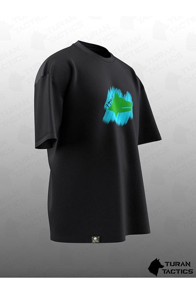TURAN TACTICS Tricou unisex supradimensionat GÖKTÜRK v2