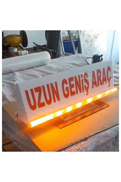Tim Uzun ve Geniş Araç Tabelası Tepe Lambası Led Çakarlı 12 V
