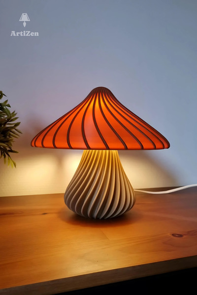 Genel Markalar Masal Mantar AbajurLüx & Modern Özel Tasarım (AMPUL DAHİL)