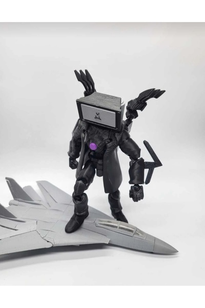 YAZDİR3D Skibidi Toilet Premium Titan Tvman (TÜM EKLEMLERi HAREKETLi) Dummy A...