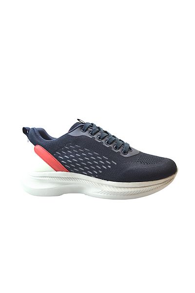 Onlo Ayakkabı Onlo Shoes 2551 Navy Blue Tied Anatomical Inner High Sole Walking Men's Sports Shoes