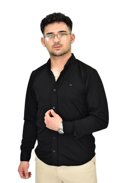 BAGLAN Мъжка спортна риза Silim Fit от ликра BGL-ST04331