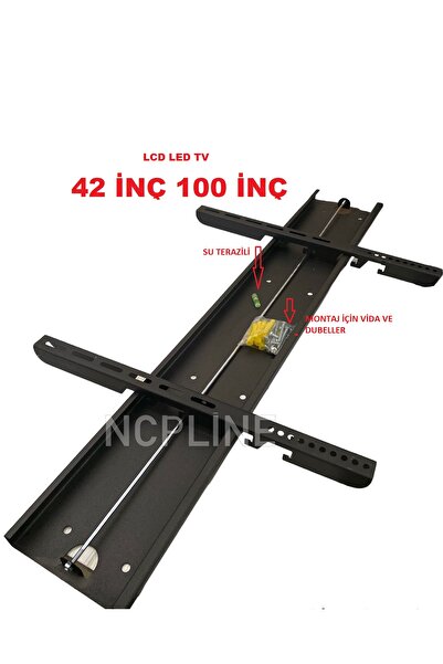NcpLine ARÇELİK LED LCD UYUMLU 75 85 90 95 98 100 İNÇ TV ASKI APARATI 186 CM-250 CM EKRAN ARASI