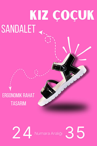 Girls' Sandals | Casual and Holiday Lightweight Kids' Sandals with Velcro for Summer