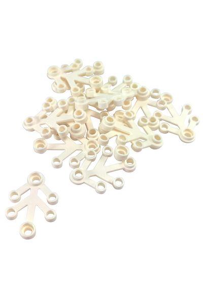LEGO Custom Minifigure Accessory - White 4X3 Leaf Plant 2Pcs