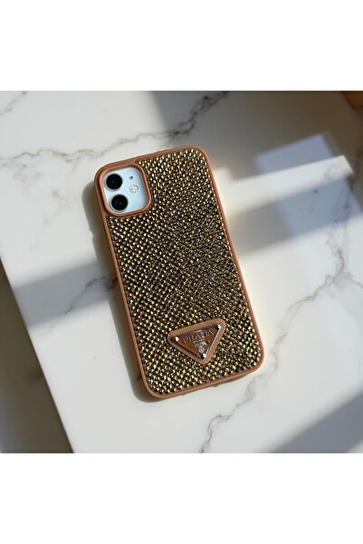 HYPERSOFT Iphone 11 (6.1 inç) Uyumlu Parlak Pırlanta Taşlı Elmas Pullu Parıltılı Prd Lux Kapak Kılıf