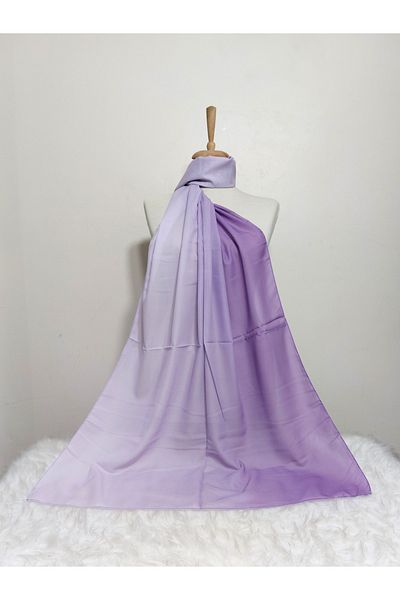 REMOMODA Gradient Patterned Chiffon Shawl
