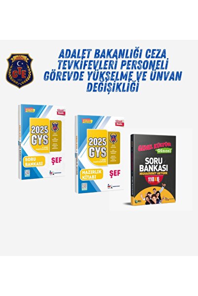 MemurSınav 2025 Cte Şef 3'lü Set Hazırlık Kitabı Soru Bankası (GÜNCEL BİLGİLE...