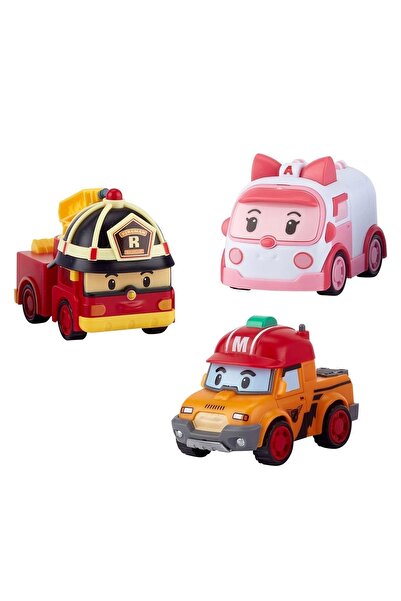 NECO TOYS Mullurg Urg01 Poli Zr-913 Robocar Poli Gogo City Series Ambar,Roy,Mark Play Set (Muul)