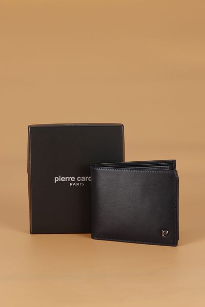 Pierre Cardin Men's Wallet - 2062 Genuine Leather, Card Holder and Analine Navy Blue