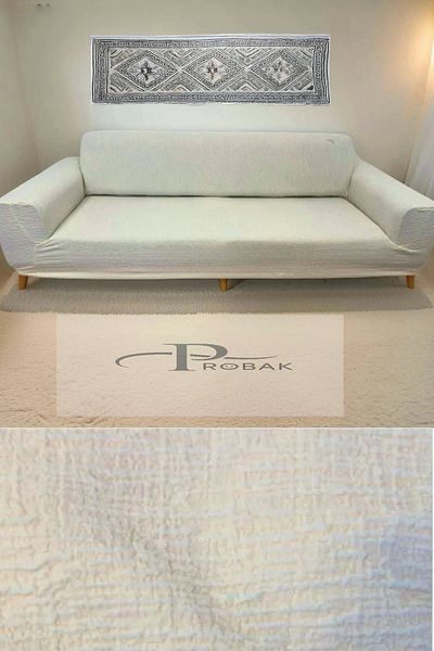 probak Jacquard 3 3 - Set de 2 huse elastice pentru canapea și fotoliu