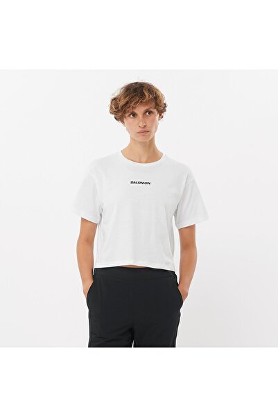 Salomon LOGO TWIST Kadın Tişört White LC2218000