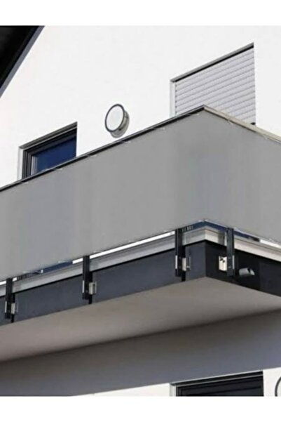 PERBRANDA 75 CM x 7 MT Balkon Demiri Korkuluk Brandası 180Gr Gri Renk