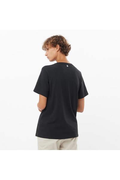 Salomon Lc2233 Logo Combo Ss Tee W T-Shirt Women's T-Shirt Black