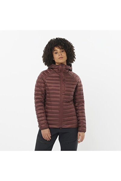 Salomon ELIXIR MICRO DOWN Kadın Outdoor Montu RUM RAISIN LC2300400