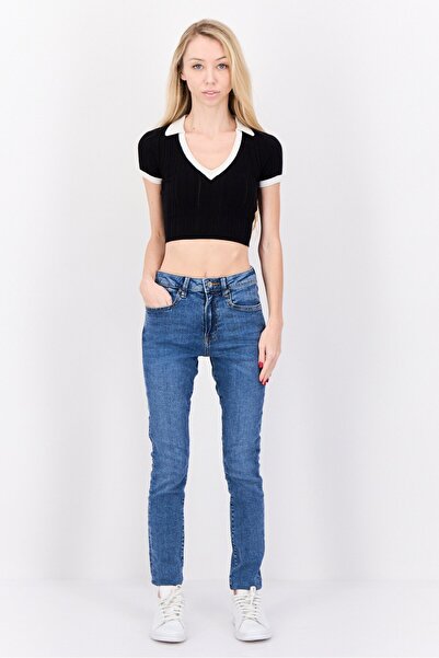 Esprit Women Skinny Fit Washed High Rise Stretchable Denim, Blue